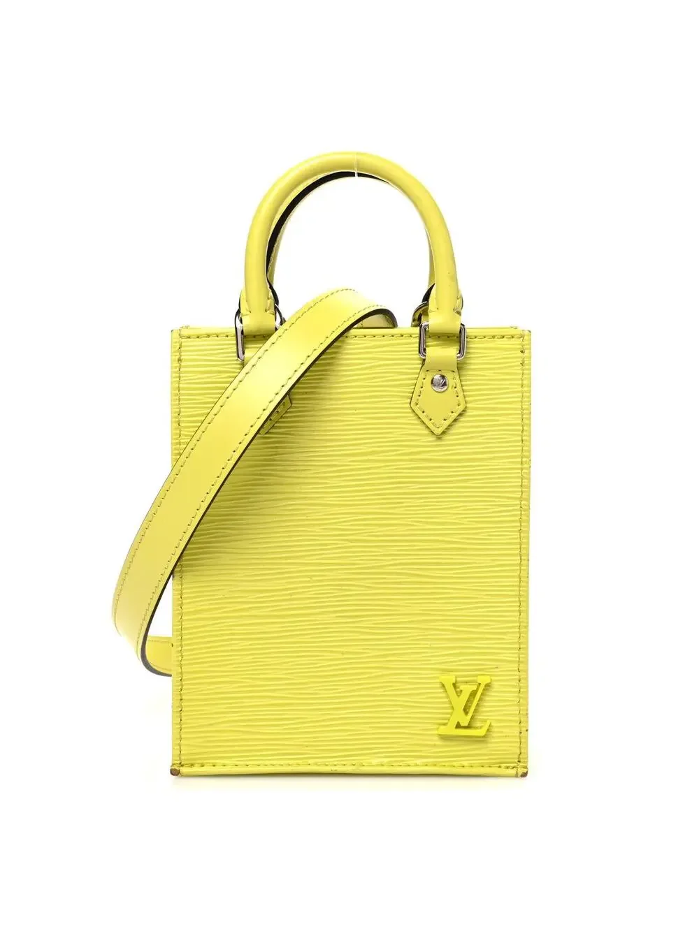 Louis Vuitton Epi Petit Sac Plat Yellow #291039L72B